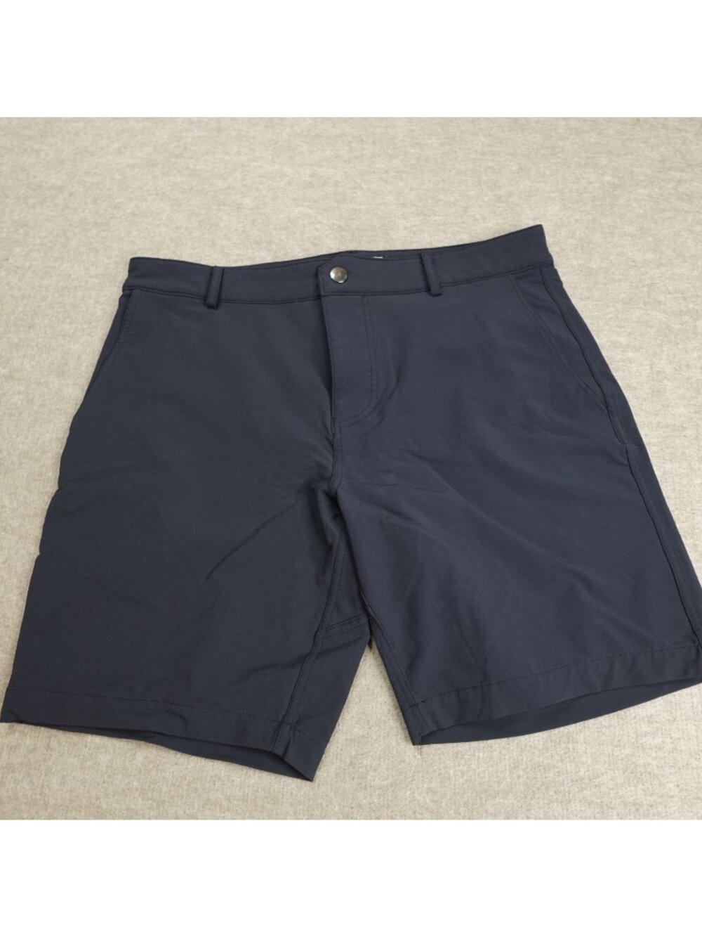 Olivers Mens Shorts 32 Blue Solid Performance 8" Chino In Made in Los Angeles